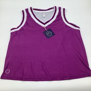 The Bubble Womens Claire Tank Top Purple Size‎ Medium NWT